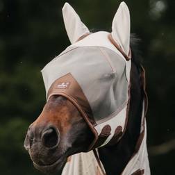 Kentucky Classic Fly Mask with Ears and Muzzle - Argenté
