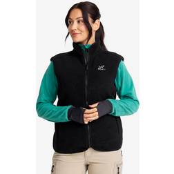 RevolutionRace Canyon Full-zip Pile Fleece Vest Damen Black, Größe:S Damen Oberteile Fleece