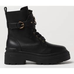 Pinko Läder Ankelboots - Svart