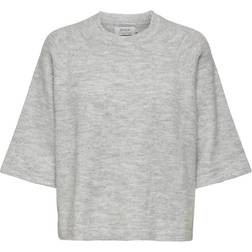 Only Onlsimoni 3/4 Pullover Knt 4600558 Light Grey Melange