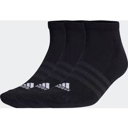 adidas Cushioned Low-Cut Socks Pairs Black White 10K-11.5K
