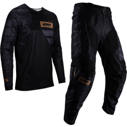 LEATT 3.5 Ride Kit Mosaic 2025 Motocross Jersey Pants Set - Black/Grey/Gold