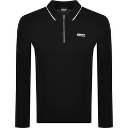 Barbour Hampstead Long Sleeved Polo Shirt - Classic Black