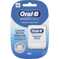 Oral-B Pro Expert Advanced Unflavoured Waxed Floss Tape 50m