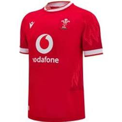 Macron Wales Rugby 24/25 Home Rugby Shirt Red/White/Gold