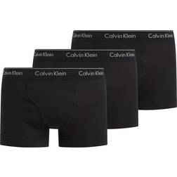 Calvin Klein Mens Cotton Trunk 3 Pack - Black