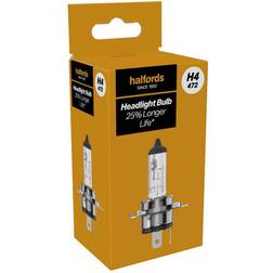 Halfords H4 472 Car Headlight Bulb Single Pack