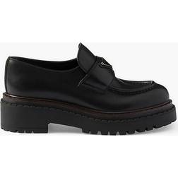 Prada Double Chocolate leather loafers