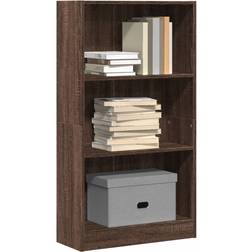 vidaXL 857809 Brown Oak Estantería de libros 109cm