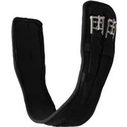 Horze Samara Shaped Neoprene Dressage Girth with Elastic - Black