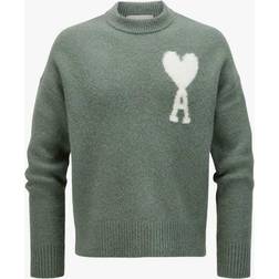 Ami Paris Ami de Coeur Crew Neck Sweater - Blue