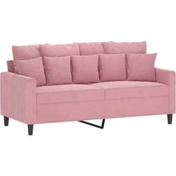 vidaXL 359306 Pink Sofa 158cm 2 Seater