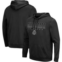 Colosseum Ohio State Buckeyes Black Blackout 3.0 Pullover Hoodie