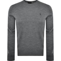 Polo Ralph Lauren Merino Crew Neck Pullover Fawn Grey Heather