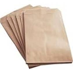 100 st Papperspåsar 17 x 25 cm Kraftpåsar papperspåsar brun bruna papperspåsar godispåsar påsar förpackningspåsar