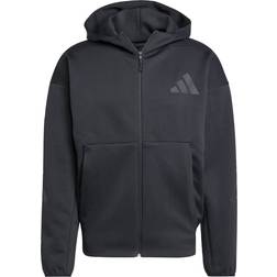 adidas Z.N.E. Full-Zip Hooded Track Jacket - Black