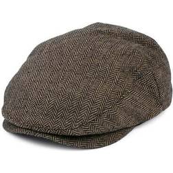 Brixton Hooligan Flat Cap - Brown Khaki