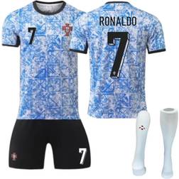 Ifsecond 2024 UEFA European Championship Portugal Away Football Jersey Set #7 Ronaldo