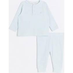 River Island River Island Baby Baby Boys Rib Sweatshirt Set Blue, Blue, 18-24 Months 18-24 MONTHS