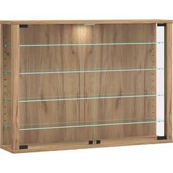 VCM Vitrosa Honey Oak Vitrinskåp 83x60cm