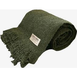 Lovely Linen Curly i Bouclé - Grøn Tæppe Grøn