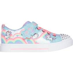 Skechers Little Kid's Twinkle Sparks Toes Jumpin Clouds Sneaker - Turquoise/Multi