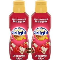 International Delight White Chocolate Raspberry Coffee Creamer, 32 fl oz 2 Pack 32fl oz 2pack