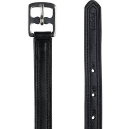 Horze Stirrup Leathers with Nylon, Black, 160