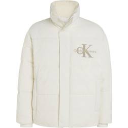 Calvin Klein Talvitakki Chenille - Beige/Luonnonvalkoinen
