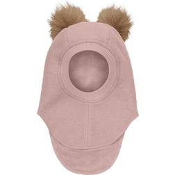 Huttelihut Kid's Alpaca Pompoms Balaclava - Fawn