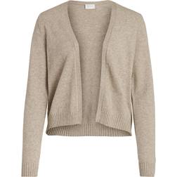 Vila VIRIL Short L/S Knit Cardigan-NOOS Natural Melange