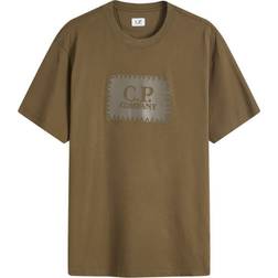 C.P. Company Men's Logo Label T-Shirt Ivy Green