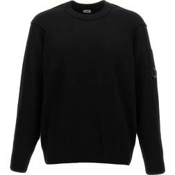 C.P. Company Lambswool Crew Neck Sweater - Black