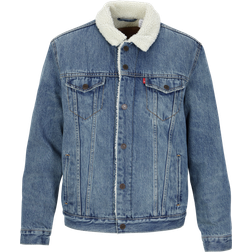 Levi's Fable Sherpa Lined Trucker Denim Jacket - Blue