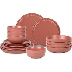 STONE LAIN Logan Terracotta Dinner Set 16