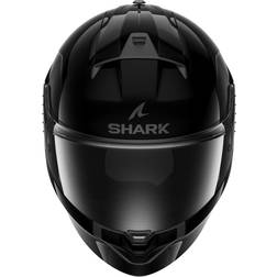SHARK Helmets Riddil Plain Motorcycle Helmet (63-64cm) Gloss Black, Black