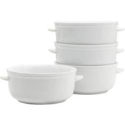 Fitz and Floyd Everyday White Bistro Chili Soup Bowl 5.5" 4 0.16gal