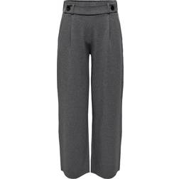 JdY Geggo Wide Leg Pant - Medium Grey Melange