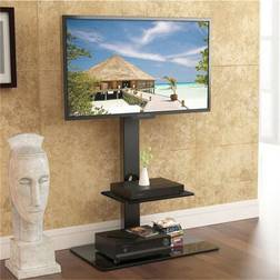 Unho Cantilever Tv Stand With Mount Bracket 2 Shelves For 32 - 65 Inch Plasma Lcd Led