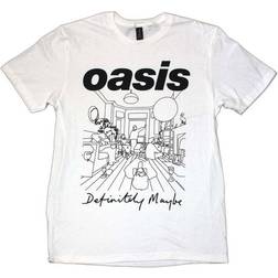 Oasis Definitely Maybe Line Drawing T Shirt