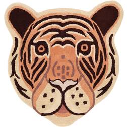 RugVista Fun Tiger Matta Korallröd 100 x 100