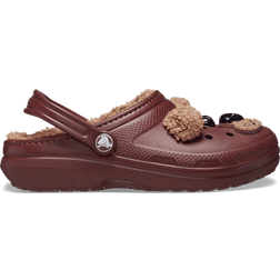 Crocs Toddler Classic Lined I Am Brown Bear Clog - Dark Clay