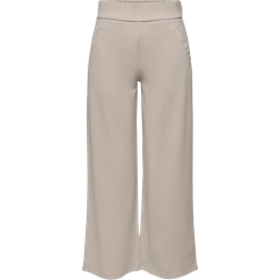 JdY Louisville High Waist Wide Leg Fit Trousers - Grey/Chateau Grey