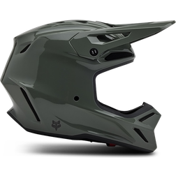 Fox V3 Rs Carbonfaser Solid Mips Helm - Grau