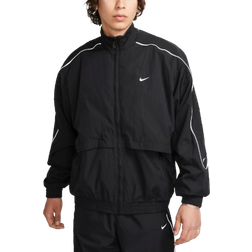 NIKE Sportswear Solo Swoosh Men's Woven Tracksuit Jacket - Black/White