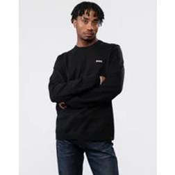BOSS Cotton-blend regular-fit sweater with logo print