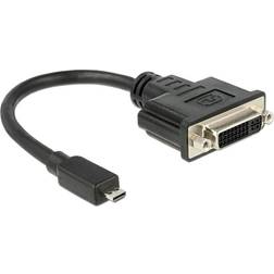 DeLock HDMI Micro-D - DVI-D Adapter M-F 0.2m