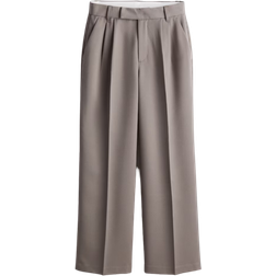 H&M Elegant Pleated Trousers - Greige