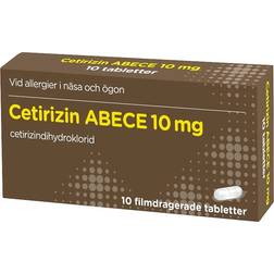 Cetirizin Filmdragerad Tablett 10 mg 10 st Tablett