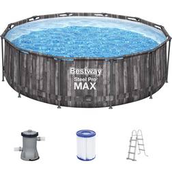 Bestway Steel Pro MAX Set per Piscina con Pompa Filtro Ø 366 x 100 cm